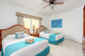 Luxury Apartment | Premium bedding, down comforters, in-room safe, iron/ironing board - Aventuras Club Lagoon (Puerto Aventuras)