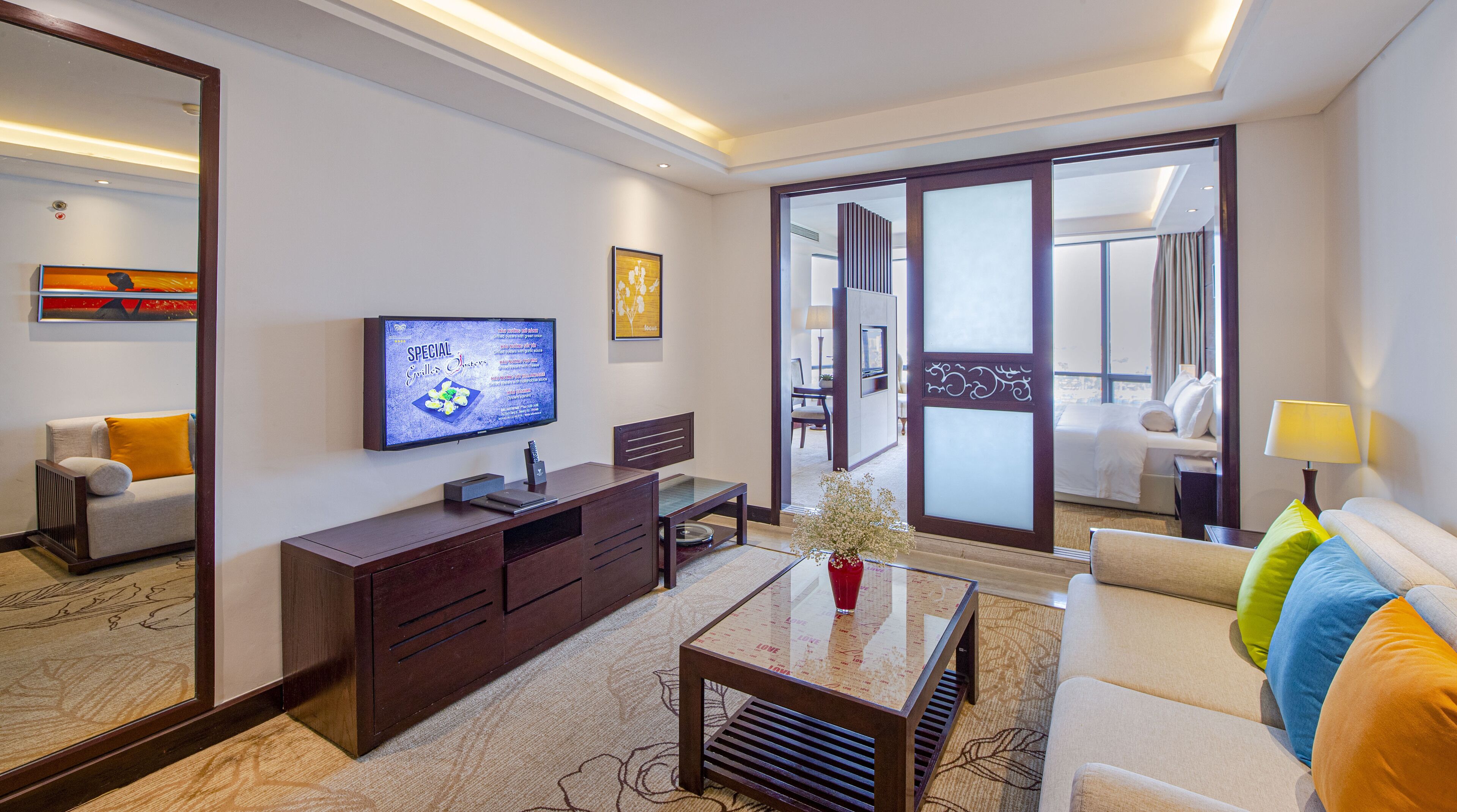 grand suite double river front | premium bedding, minibar, in-room safe, desk