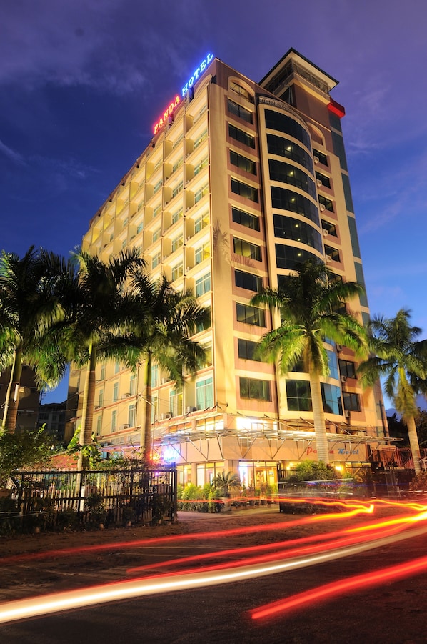 Front of property – evening/night