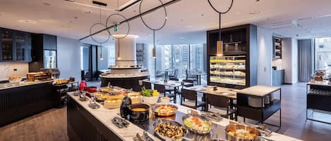 Daily buffet breakfast for a fee
