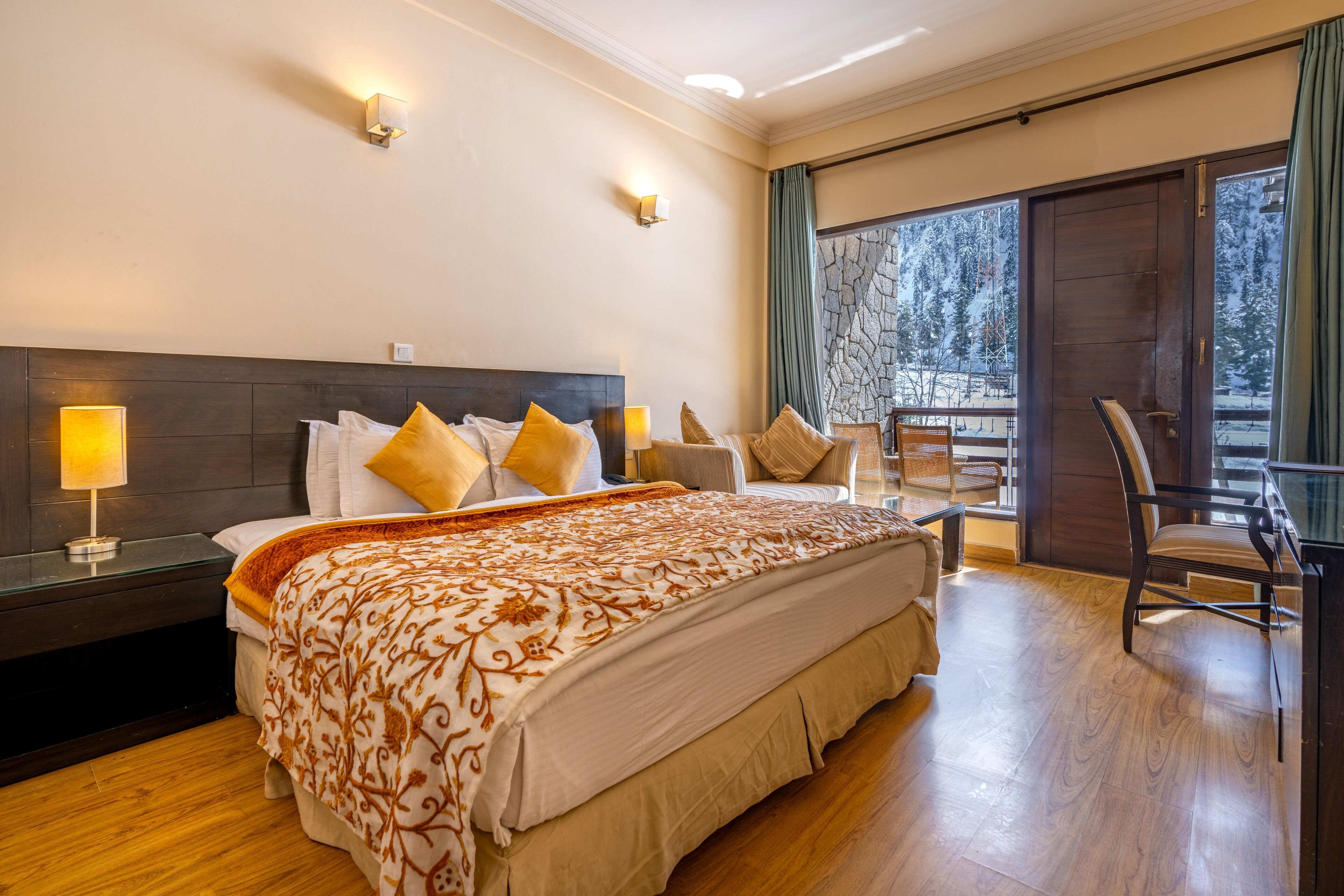 Deluxe Room with Balcony -Mountain View | In-room safe, desk, laptop workspace, free WiFi