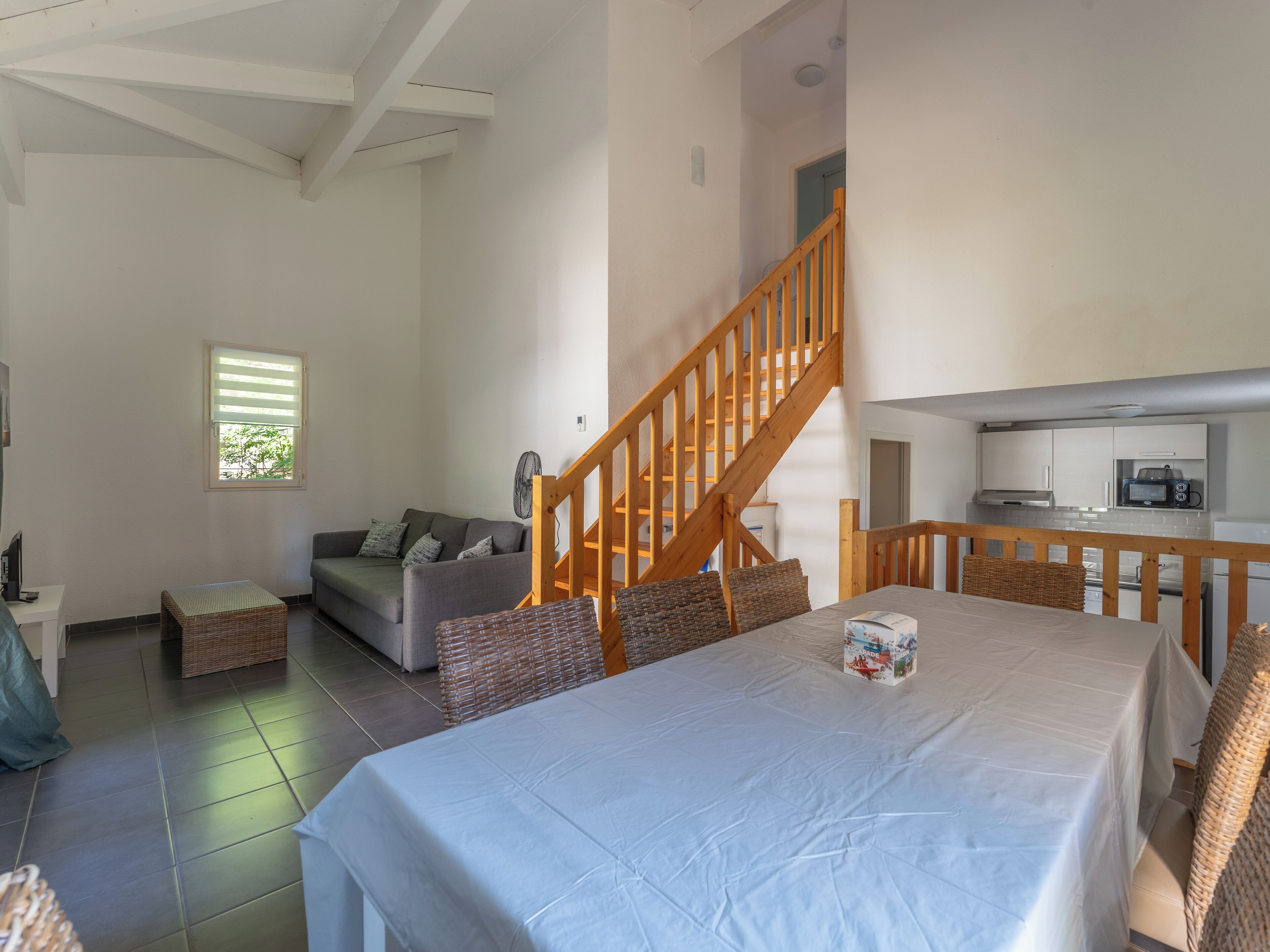 Appartement 4 pièces 8 personnes terrasse | 起居区 | 平板电视