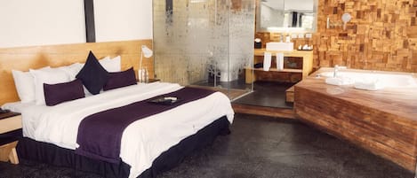 1 chambre, literie de qualité supérieure, couette en duvet d'oie
