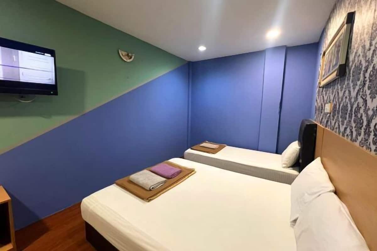 Desk, iron/ironing board, free WiFi, bed sheets
