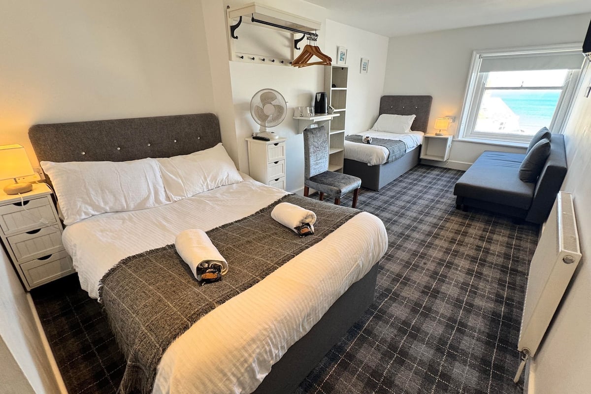 Silver Seaview Family of 3 | Individually decorated, individually furnished, iron/ironing board