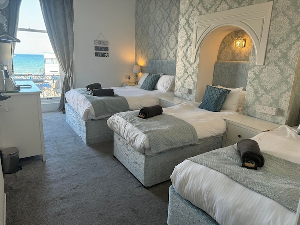 Gold Seaview Family of 4 | Individually decorated, individually furnished, iron/ironing board - The Jubilee Hotel East- with Spa Facilities (Weymouth)