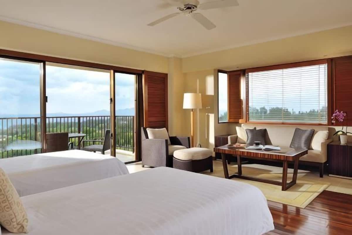 Ropa de cama de alta calidad y minibar