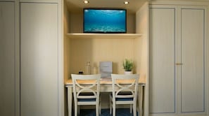 In-room safe, desk, soundproofing, free cribs/infant beds