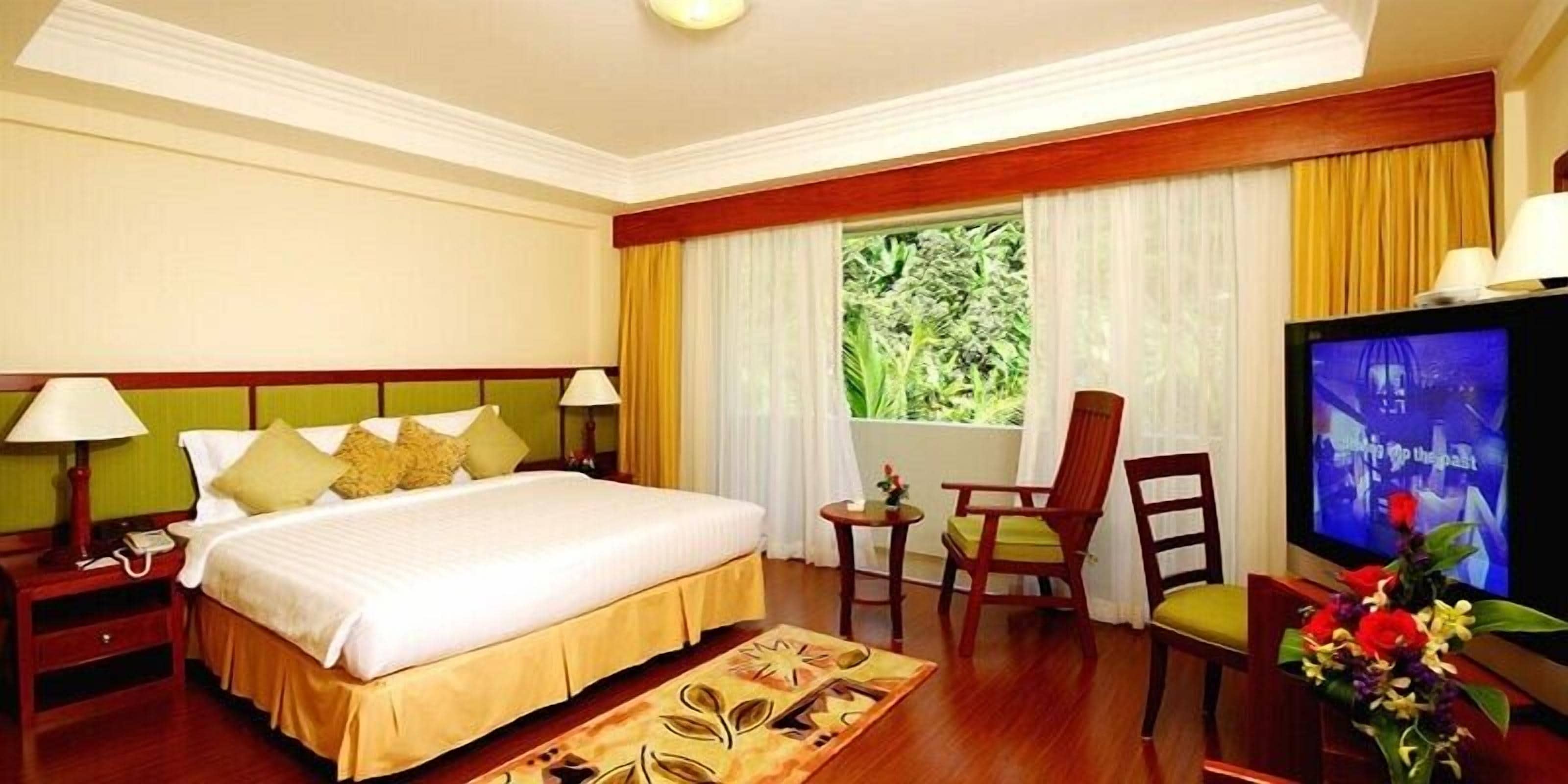 In-room safe, desk, blackout curtains, free cots/infant beds