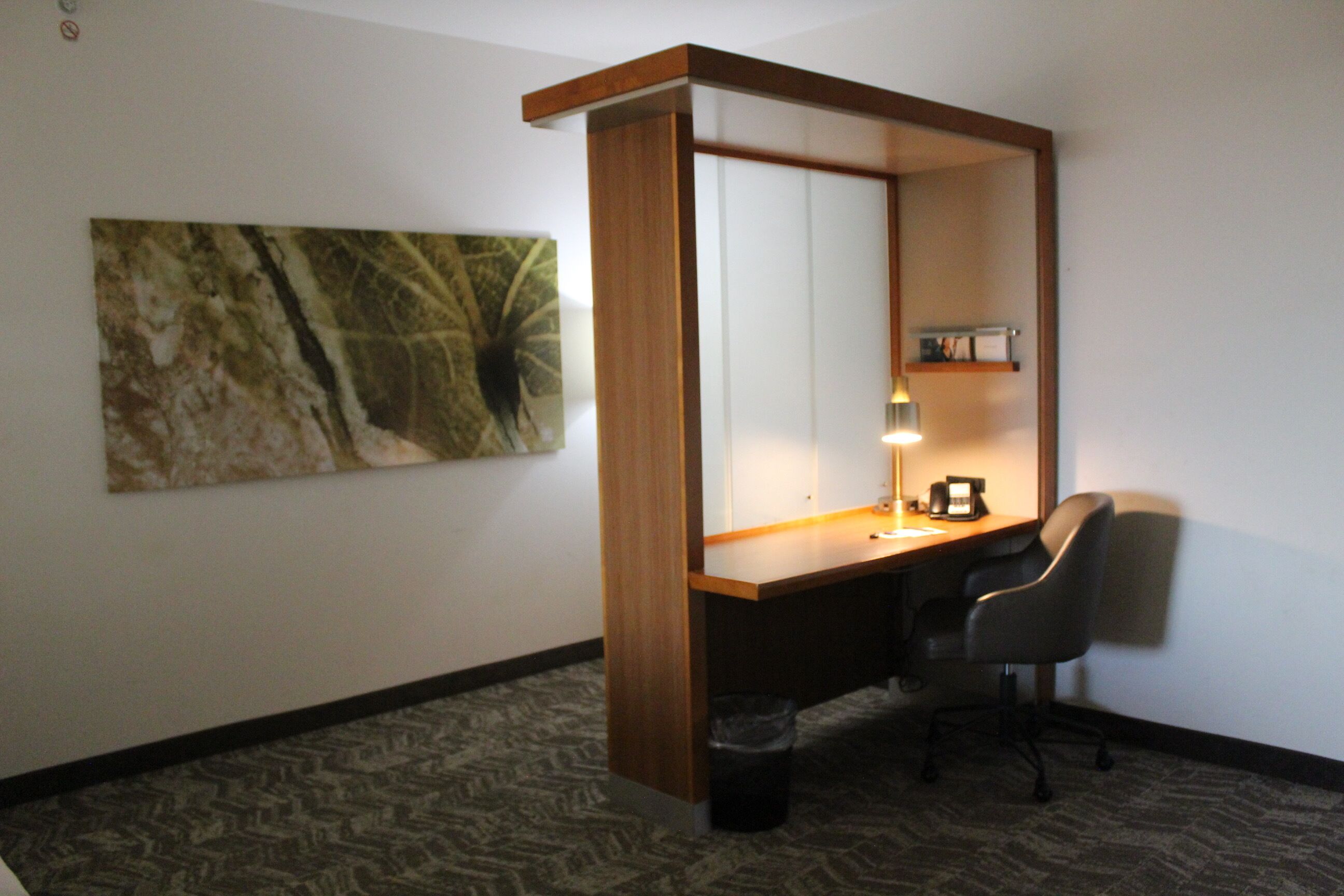 desk, blackout curtains, iron/ironing board, free cots/infant beds