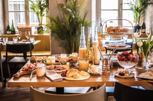 Tägliches nach Wunsch zubereitetes Frühstück gegen Gebühr
