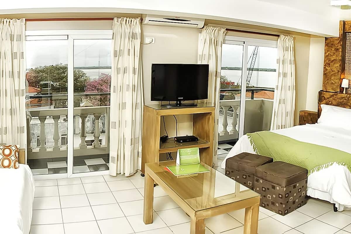 superior room, balcony, river view | down duvets, pillow-top beds, in-room safe, individually decorated