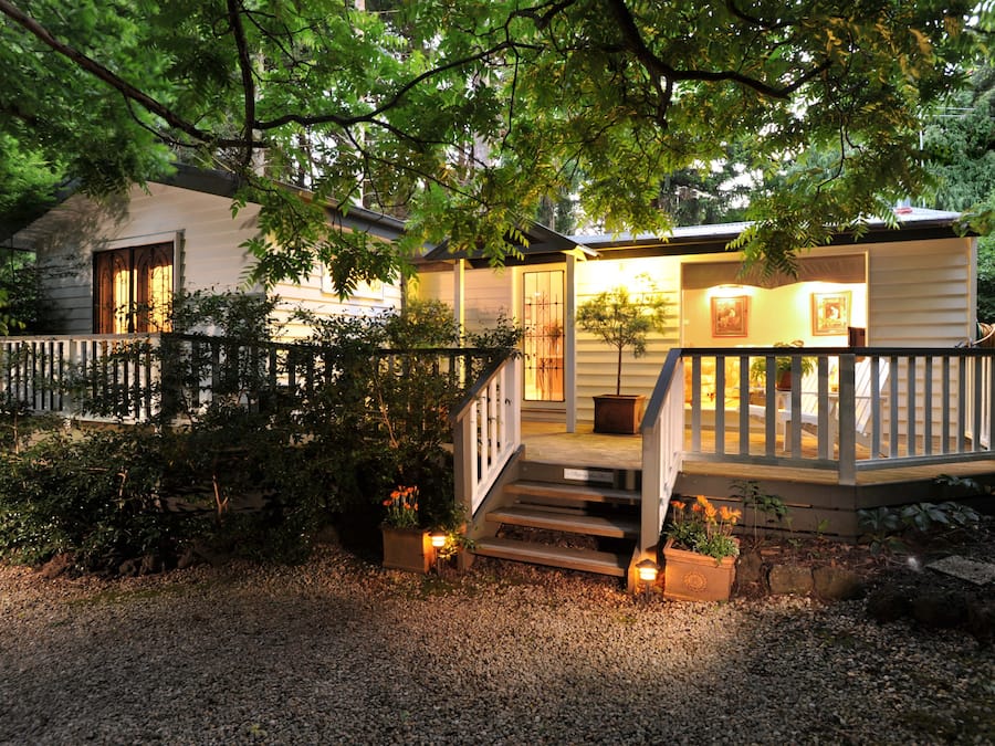 Front of property – evening/night