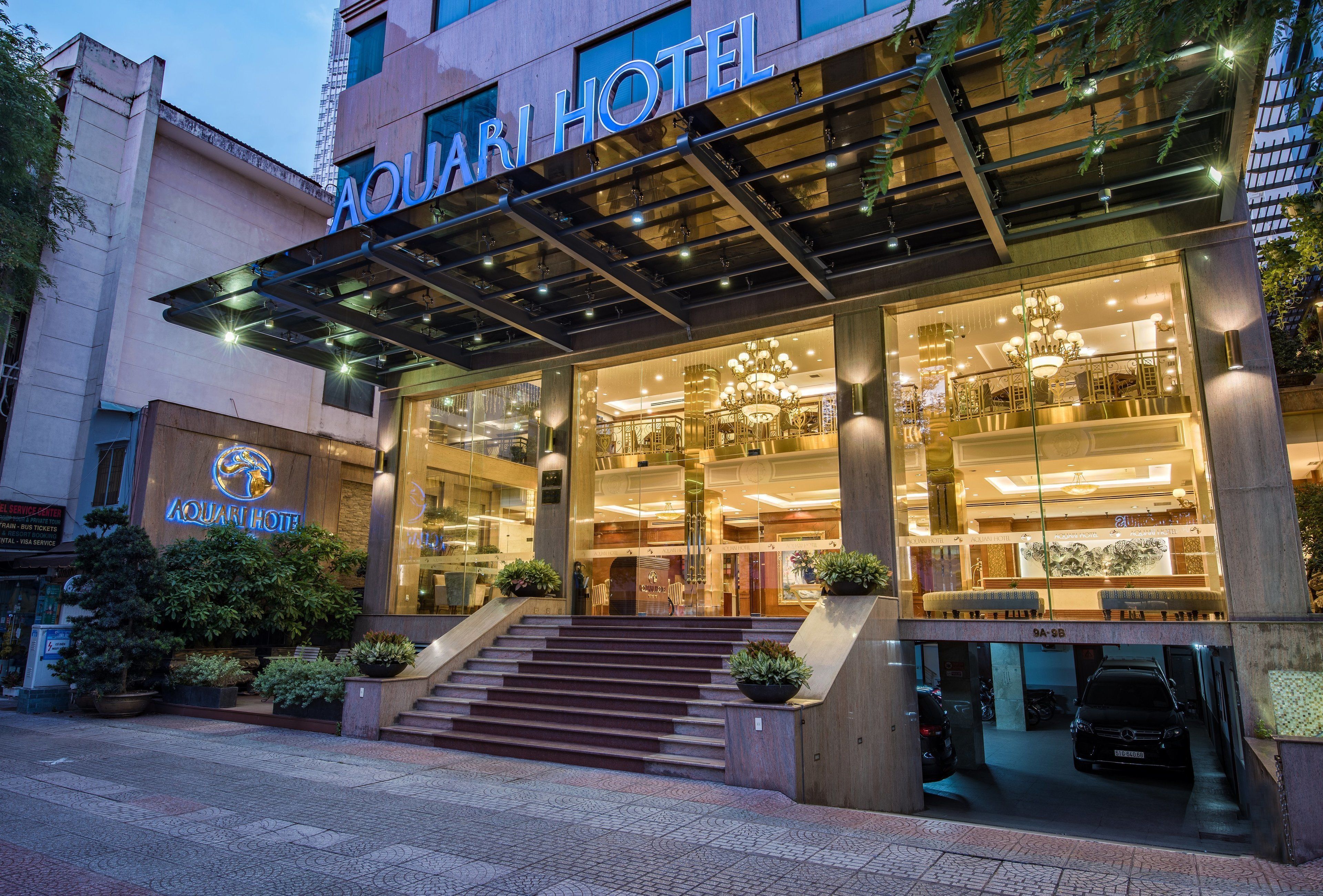 front of property – evening/night