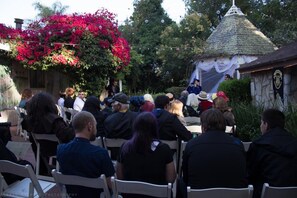 Outdoor wedding area