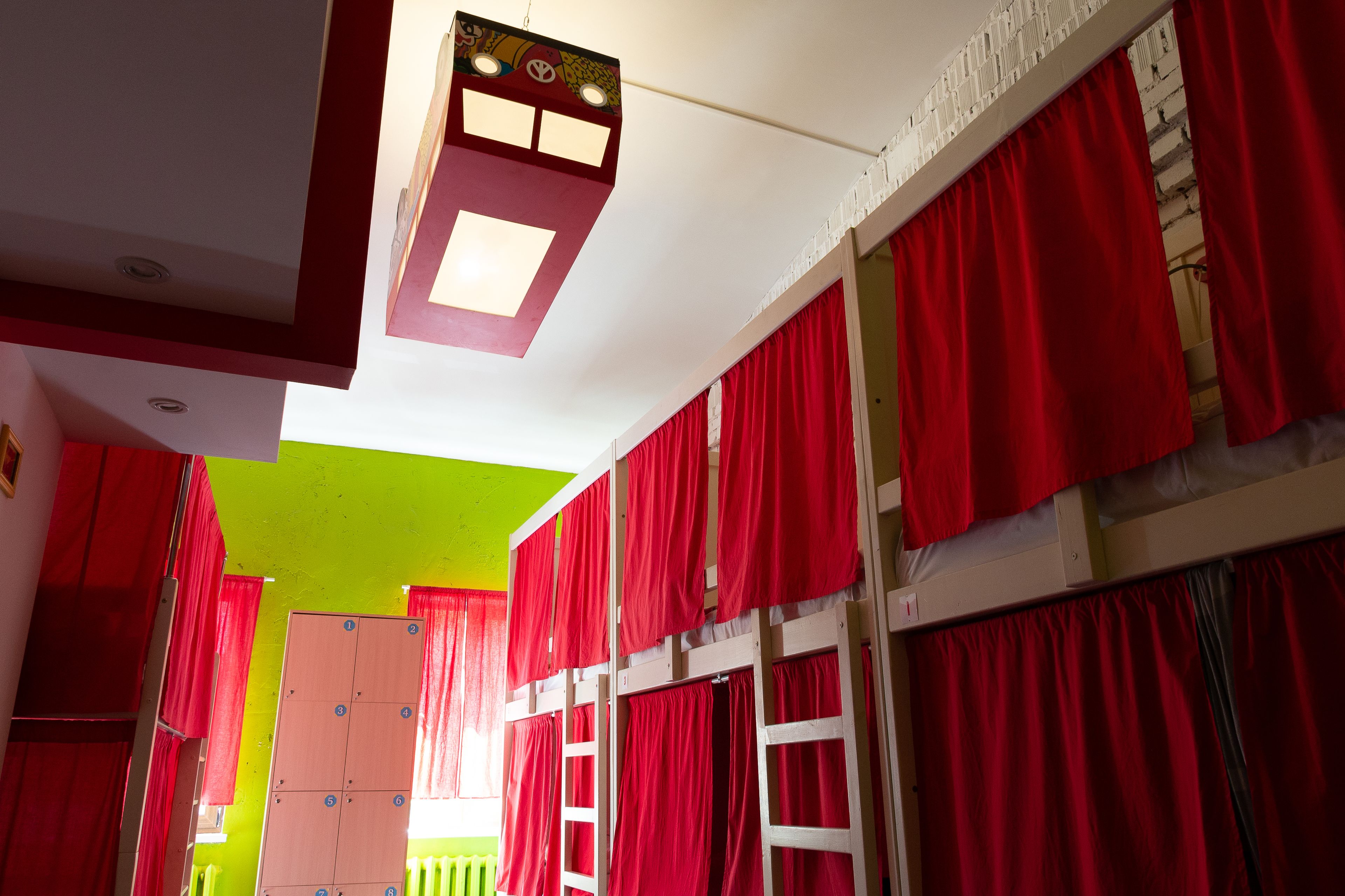 One Bed in a Coed Dorm Room for 8 people, Shared Bathroom