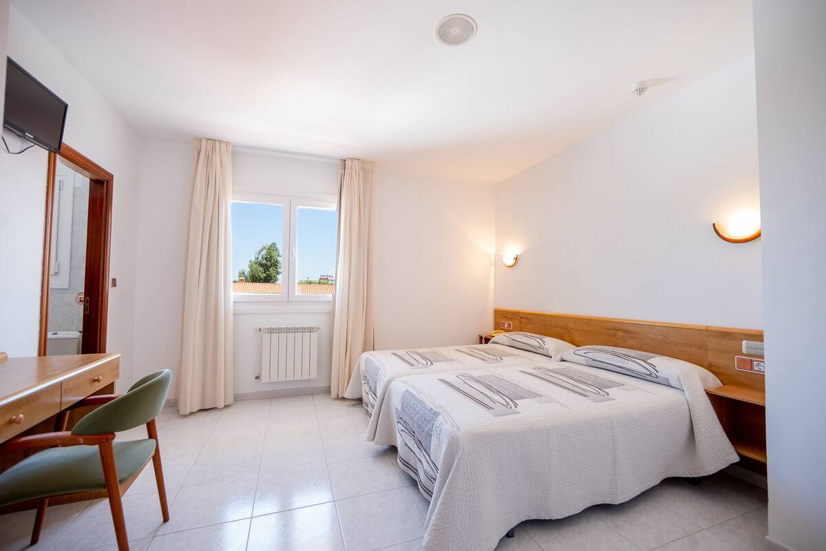 Standard Double Room, Partial Ocean View | Memory-foam beds, desk, blackout curtains, free WiFi