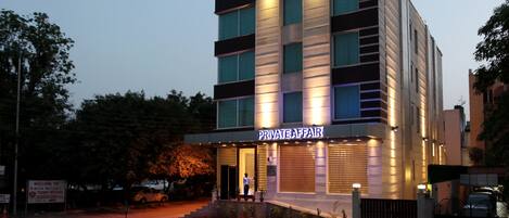 Front of property – evening/night