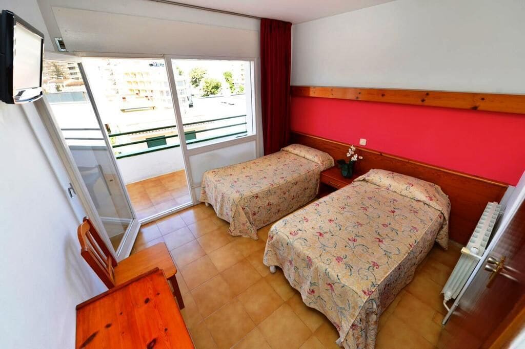 Desk, free WiFi, bed sheets