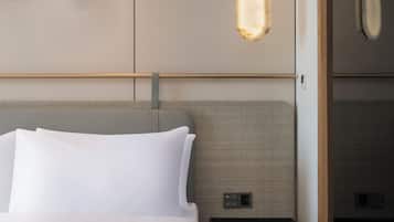 Ropa de cama de alta calidad, colchones con efecto memoria y minibar