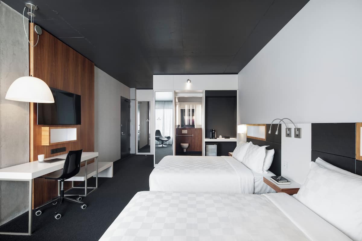 Standard Room, 2 Queen Beds | Egyptian cotton sheets, premium bedding, desk, iron/ironing board
