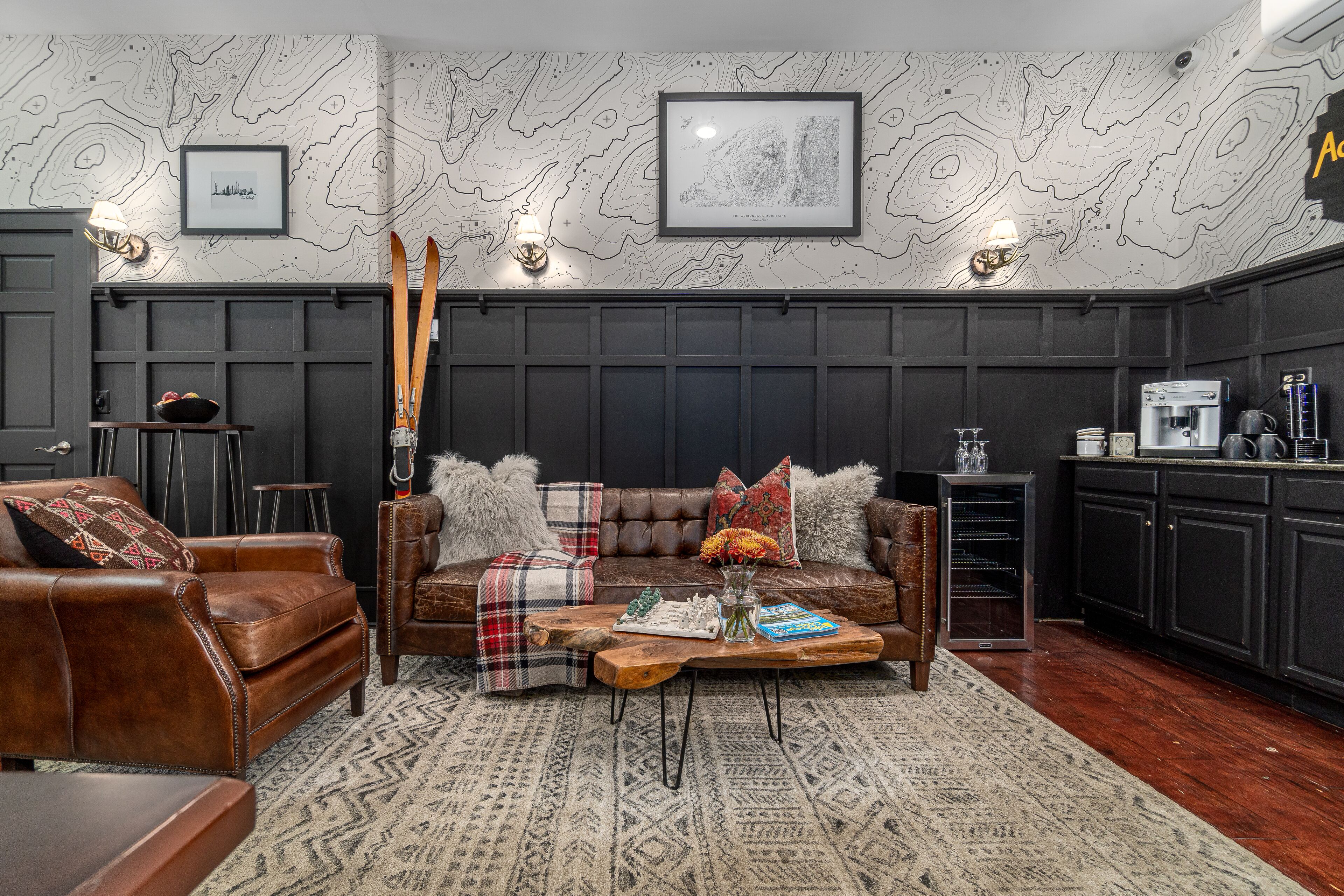 Área de estar no saguão