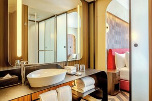 Ducha, cabezal de ducha tipo lluvia, artículos de tocador de diseñador