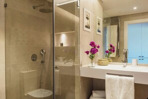 Ducha, cabezal de ducha tipo lluvia, artículos de tocador de diseñador