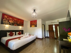 Air Conditioning Room, 1 King Bed, Garden View | In-room safe, desk, blackout drapes, rollaway beds - The Krabi Forest Homestay (Krabi)