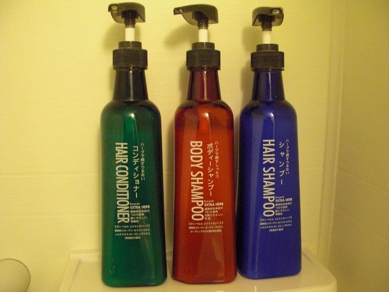 free toiletries, hair dryer, bathrobes, slippers