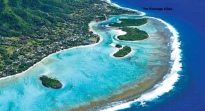 Aerial view - The Passage Villas (Rarotonga)