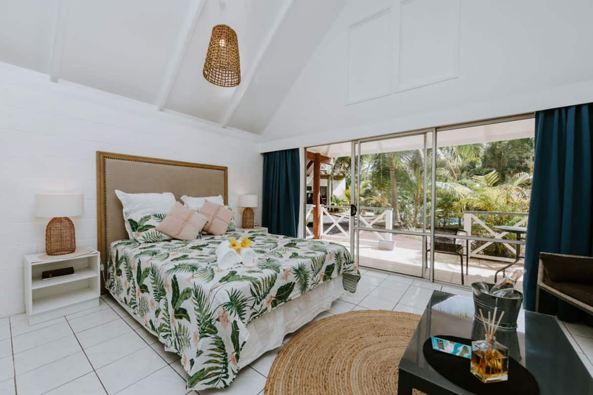 Chambre Standard, vue jardin | 1 chambre, couette en duvet d'oie, ameublement personnalisé