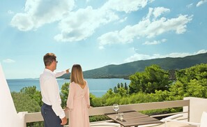 Basic Studio, Sea View | Balcony view - Panorama Apartments (Poros)
