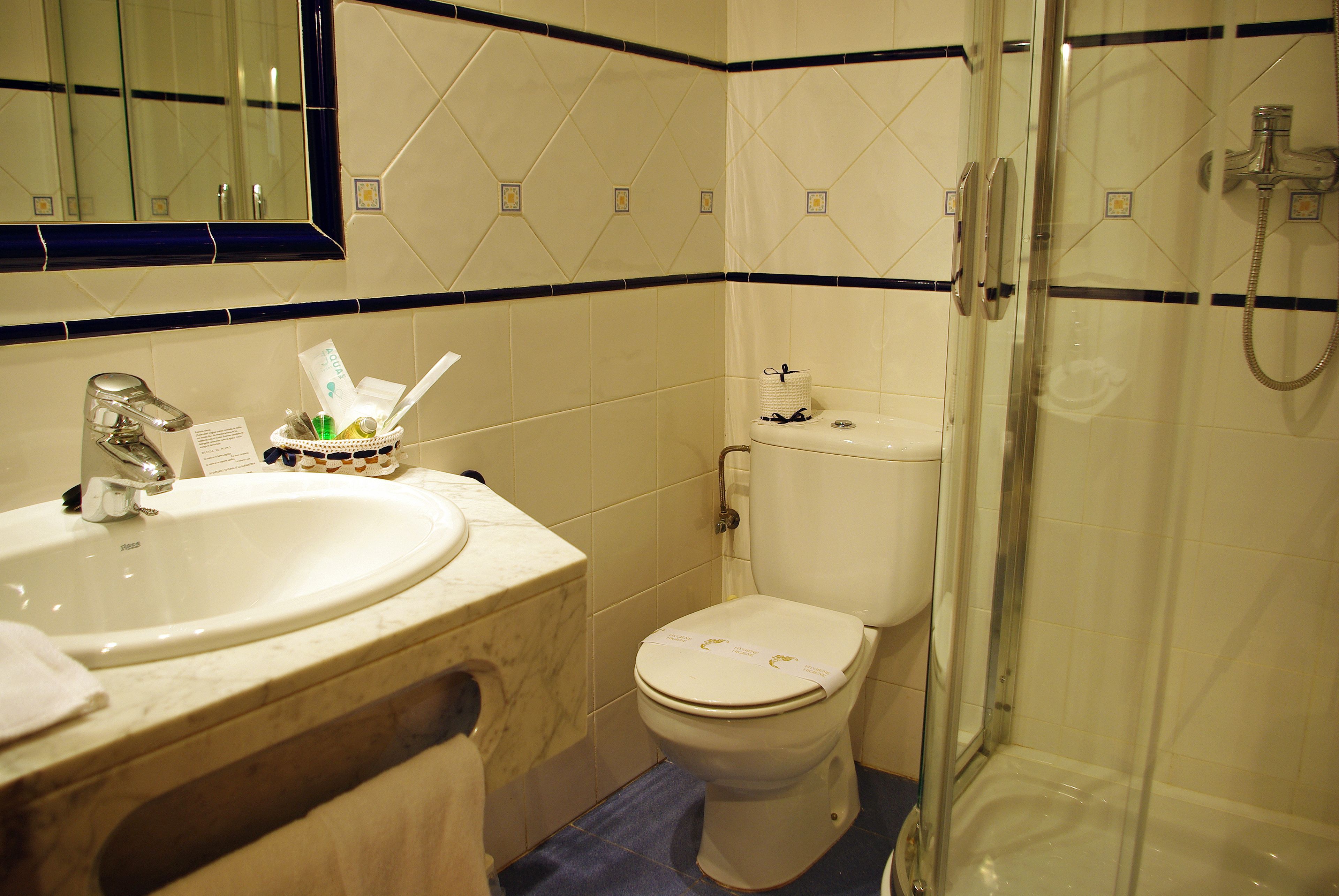 single room (interior) | bathroom | free toiletries, hair dryer, towels