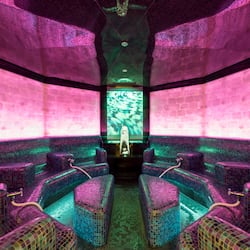 Couples treatment rooms, sauna, steam room, hot springs, body treatments