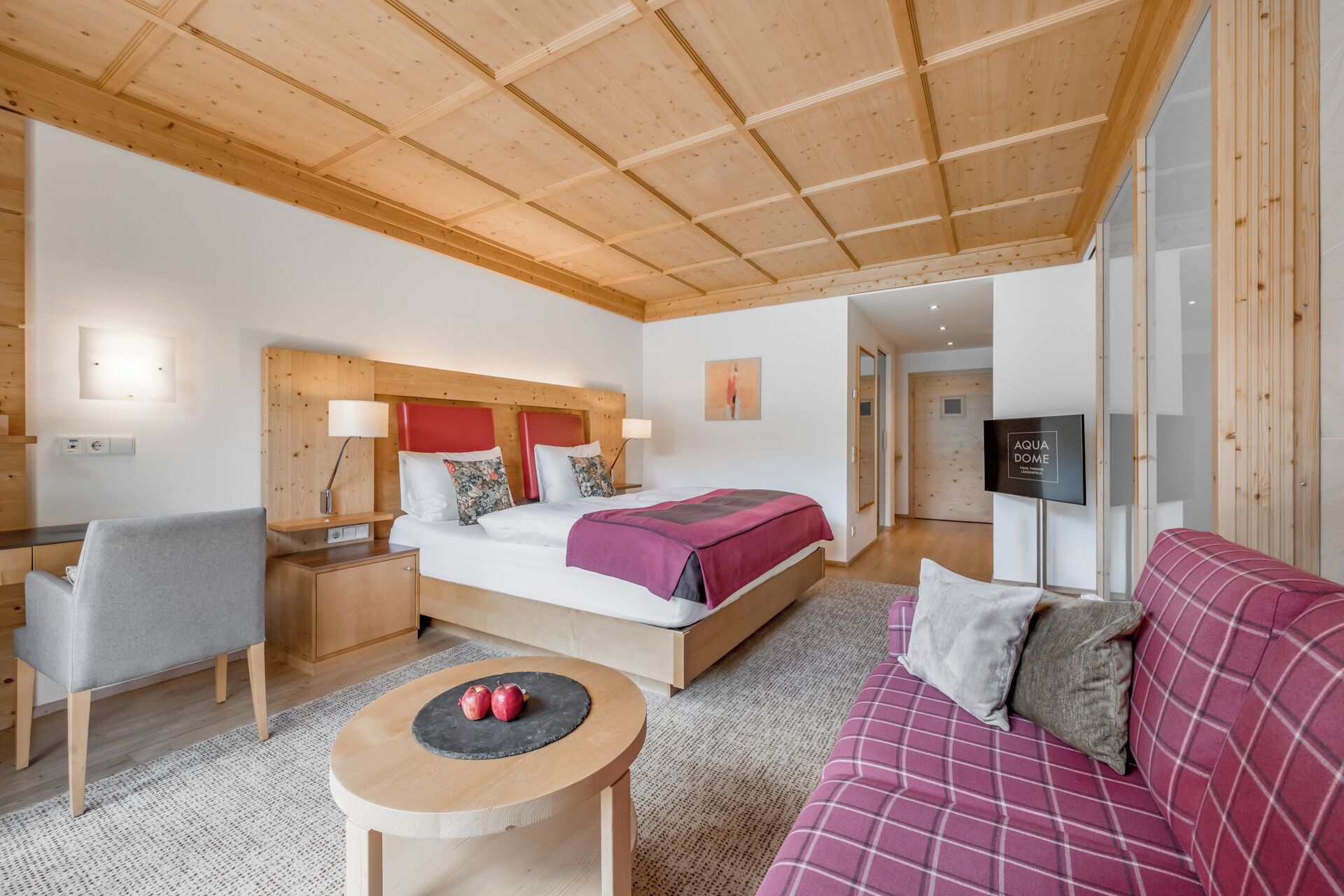 Premium bedding, pillow-top beds, free minibar, in-room safe