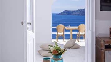 Villa, Jetted Tub, Sea View (Full Moon Villa Outdoor Plunge Pool) | Living room | LCD TV