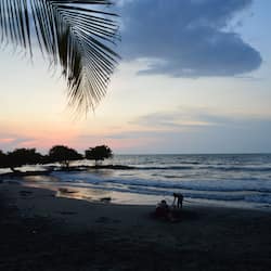 Private beach