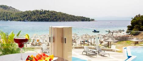 Vue sur la plage/l’océan