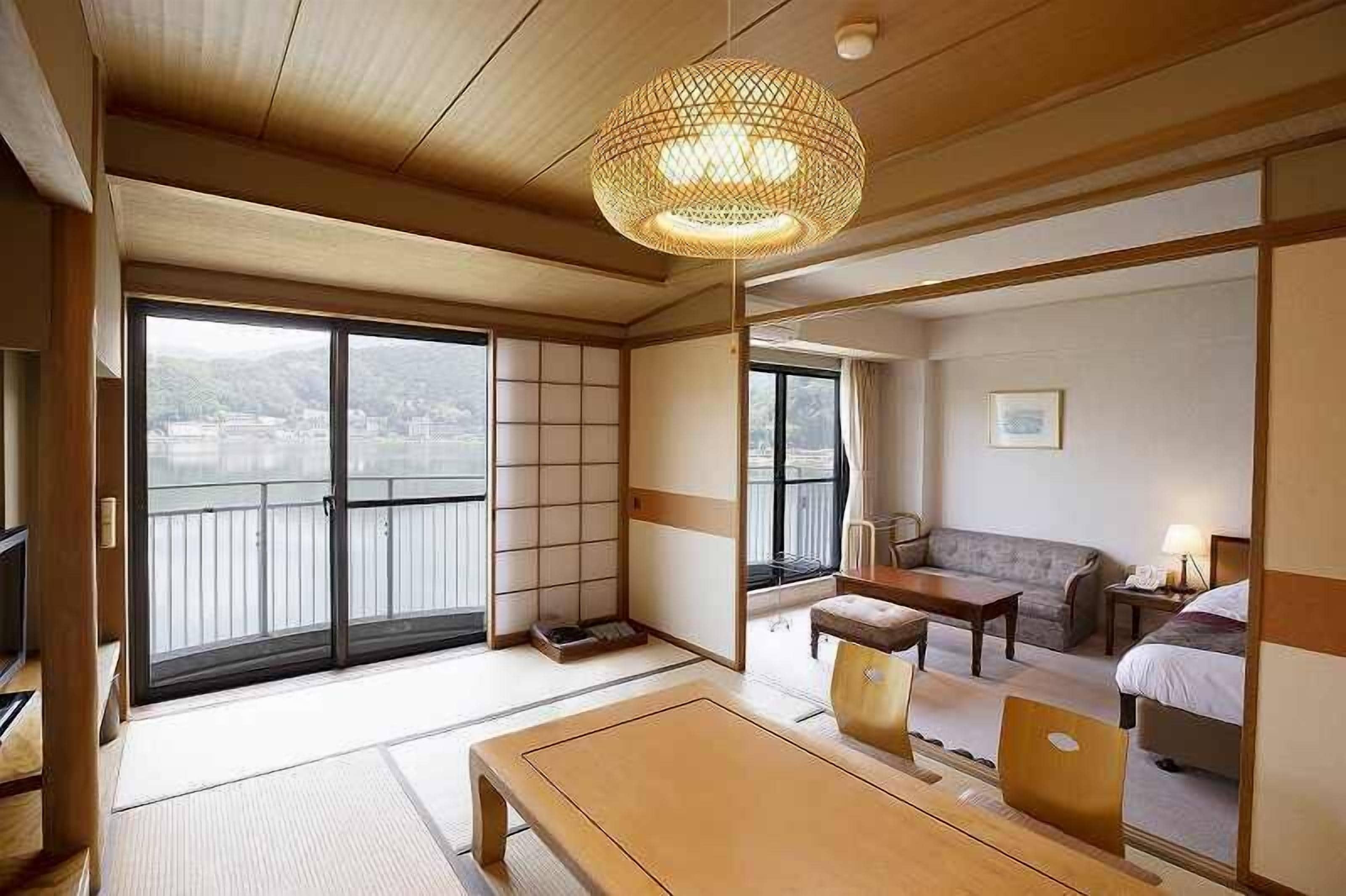 japanese western style room, non smoking, lake view (east build.) | 1 bedroom, in-room safe, laptop workspace, free wifi