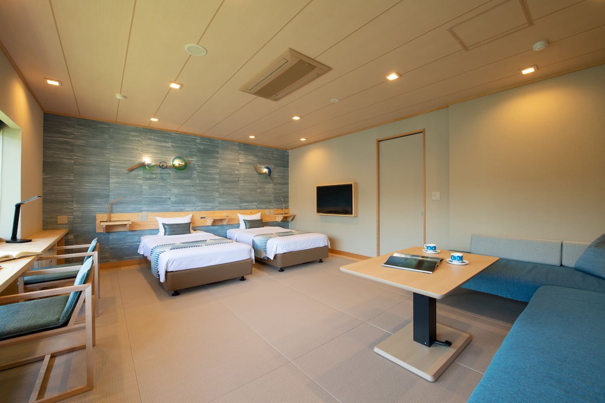 客房, 非吸煙房 (B,w/Tatami area, Renewal, West Build.) | 客房內保險箱、筆電工作空間、免費無線上網、床單