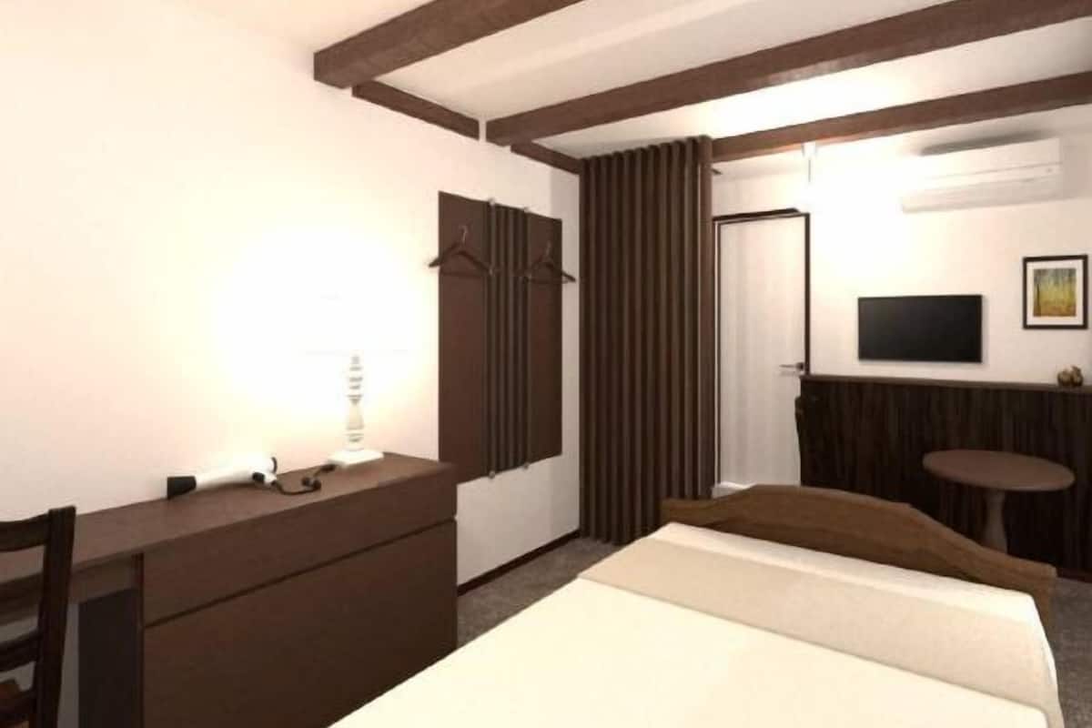 1 bedroom, desk, soundproofing, iron/ironing board