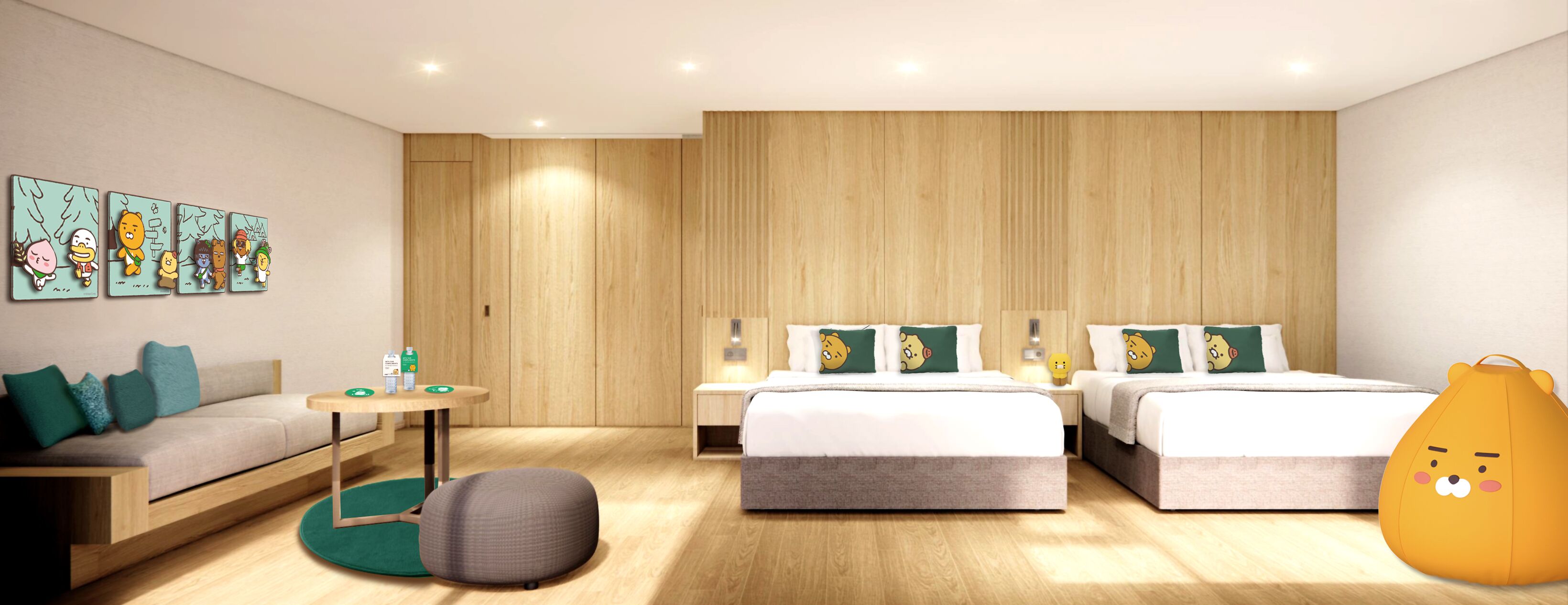 Kakao Friends Sky Standard | Down duvets, individually decorated, individually furnished