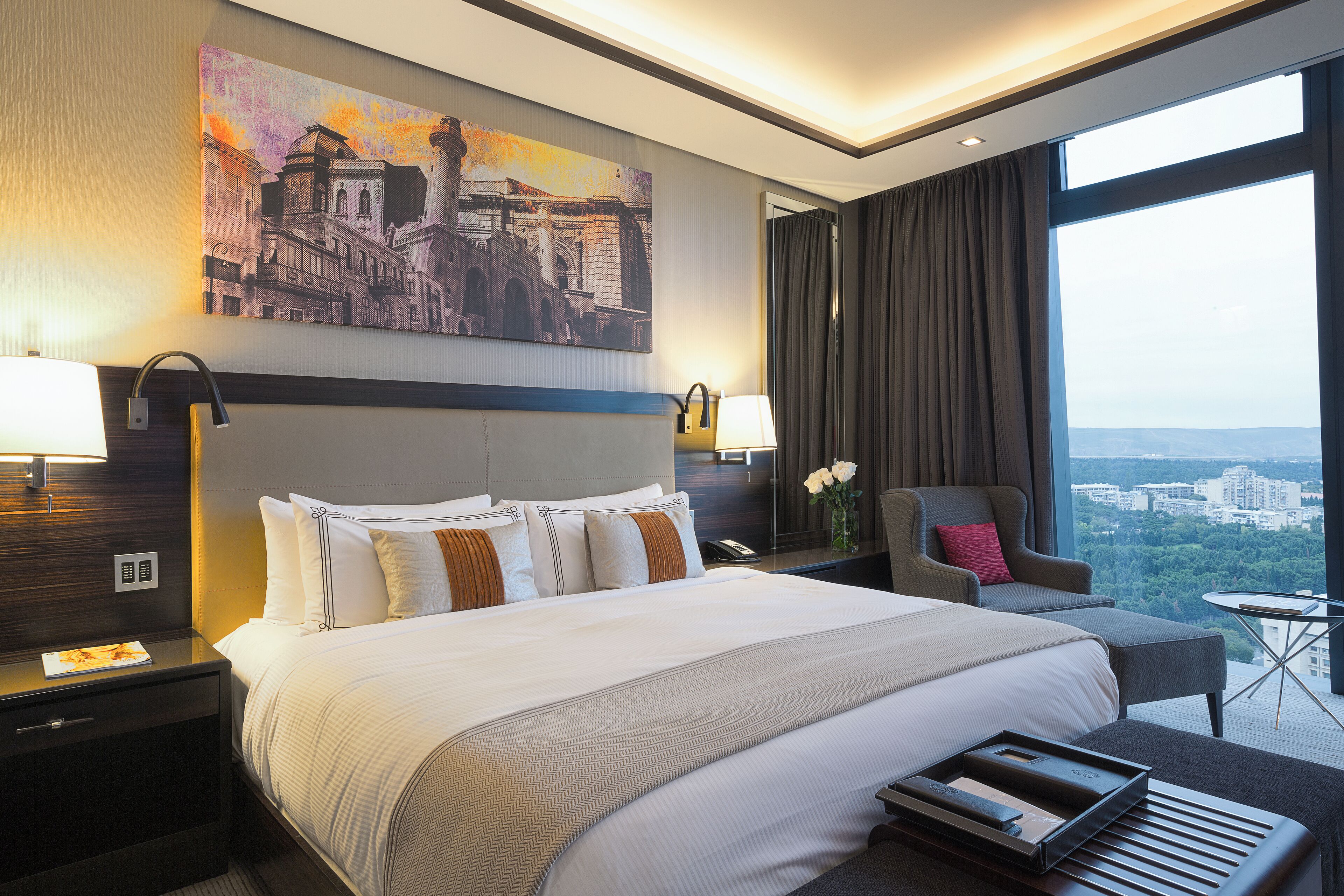 防过敏的被褥、迷你吧、客房内保险箱、办公桌