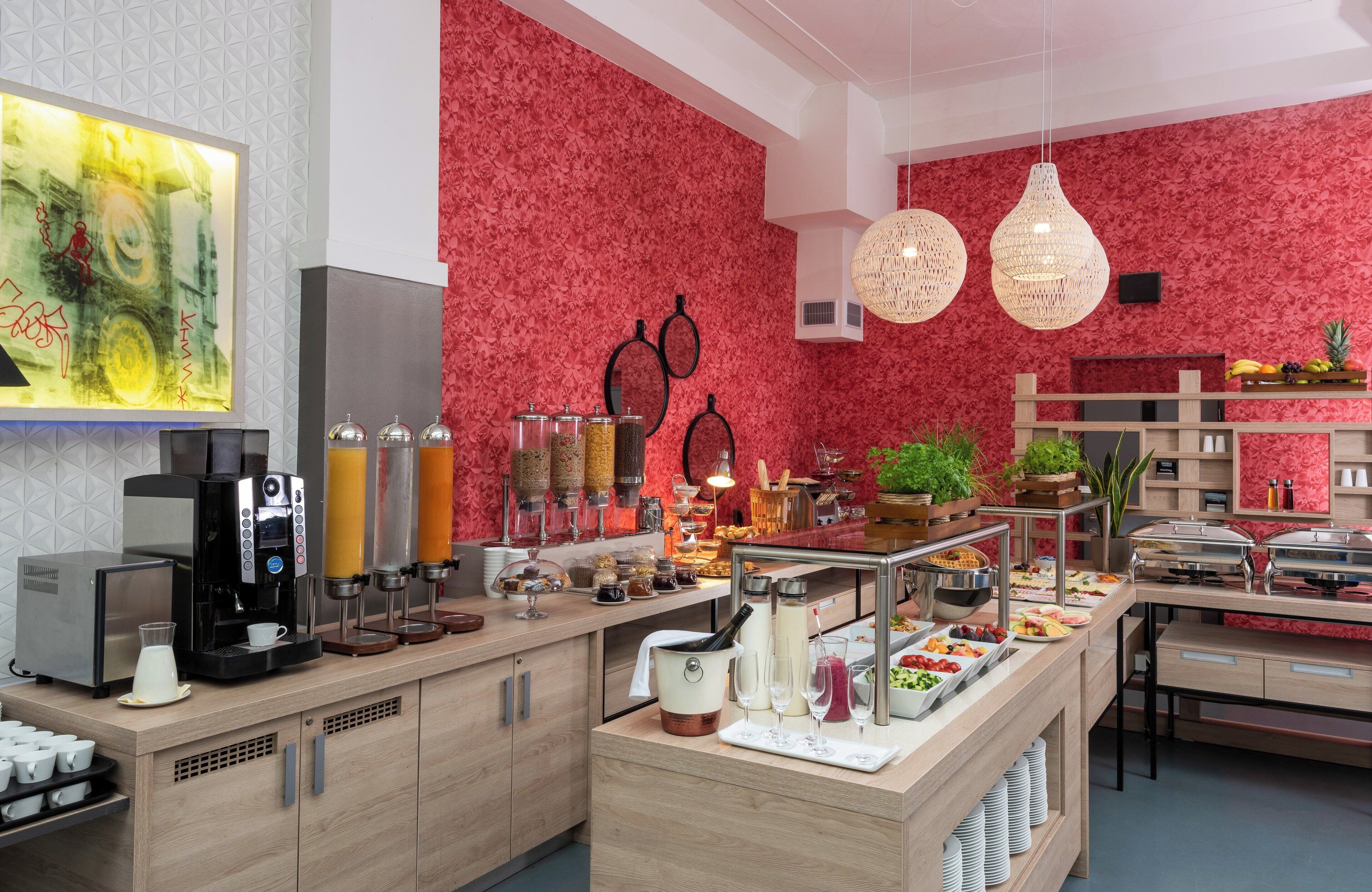 daily buffet breakfast (czk 414 per person)