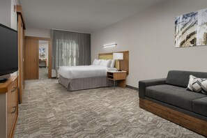 In-room safe, desk, blackout drapes, iron/ironing board - SpringHill Suites Huntsville West/Research Park (Huntsville)