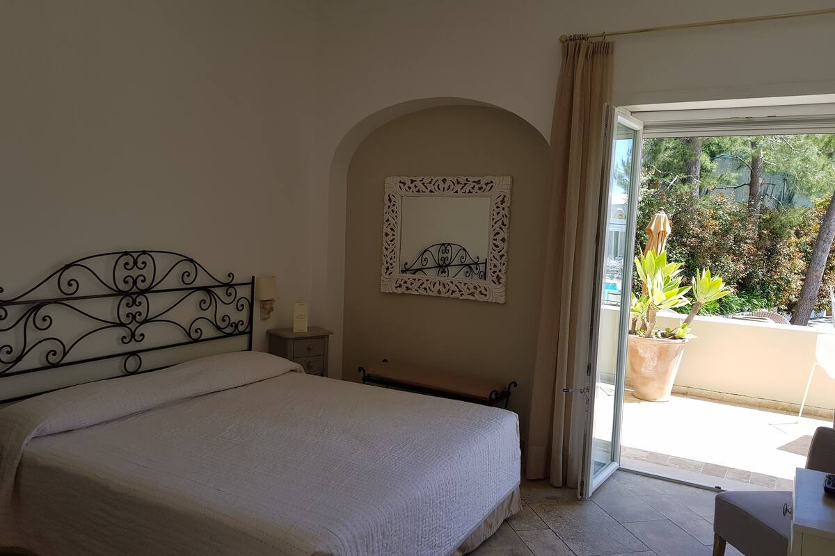 Superior Double Room, 1 Queen Bed, Terrace, Garden Area