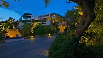 Front of property – evening/night