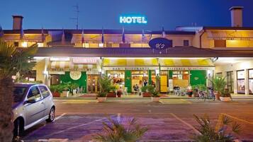 Front of property - evening/night