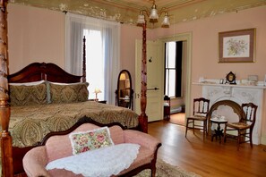 Peach Room | Individually decorated, individually furnished, iron/ironing board